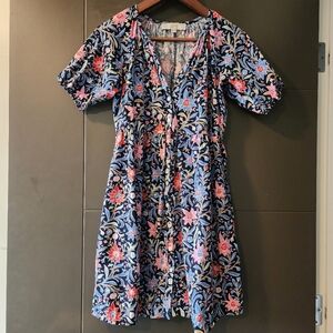 Loft Floral Dress Sz XS Petite